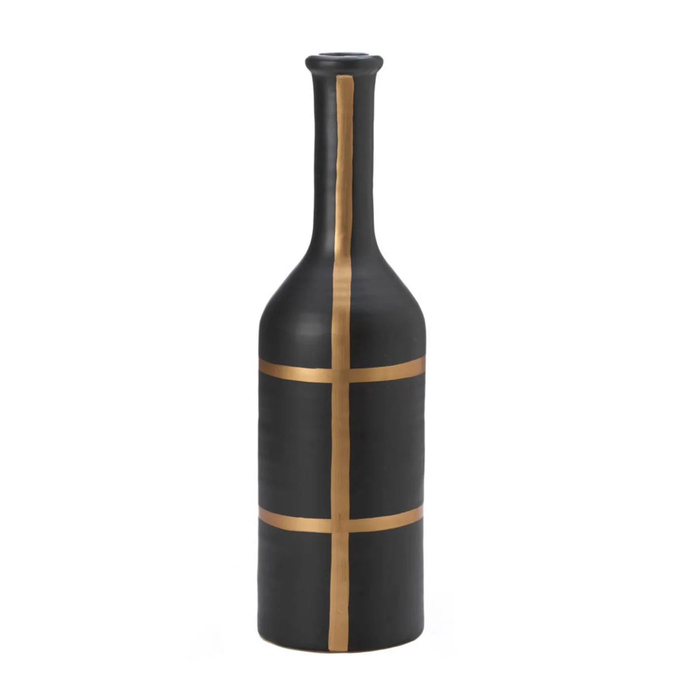 Iberia Black & Gold Vase