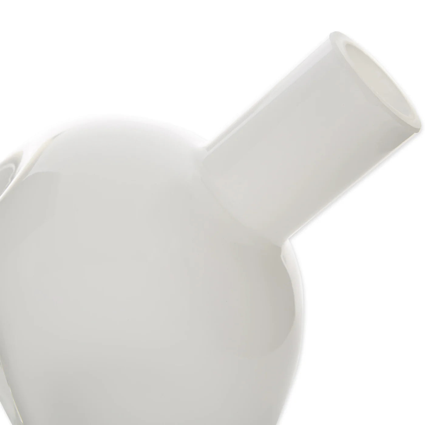 WHITE ABSTRACT VASE