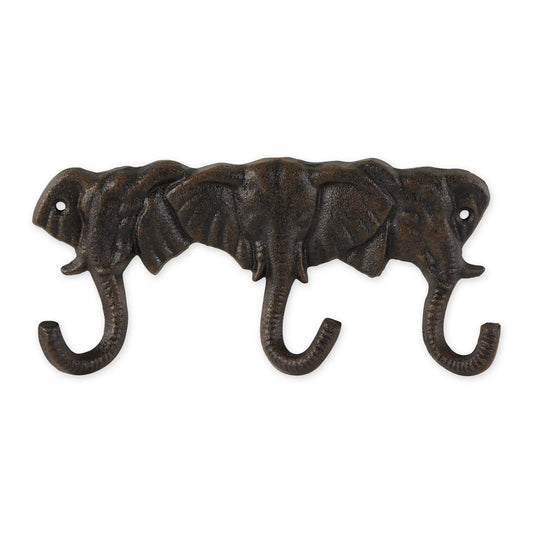 TRIPLE ELEPHANT WALL HOOK