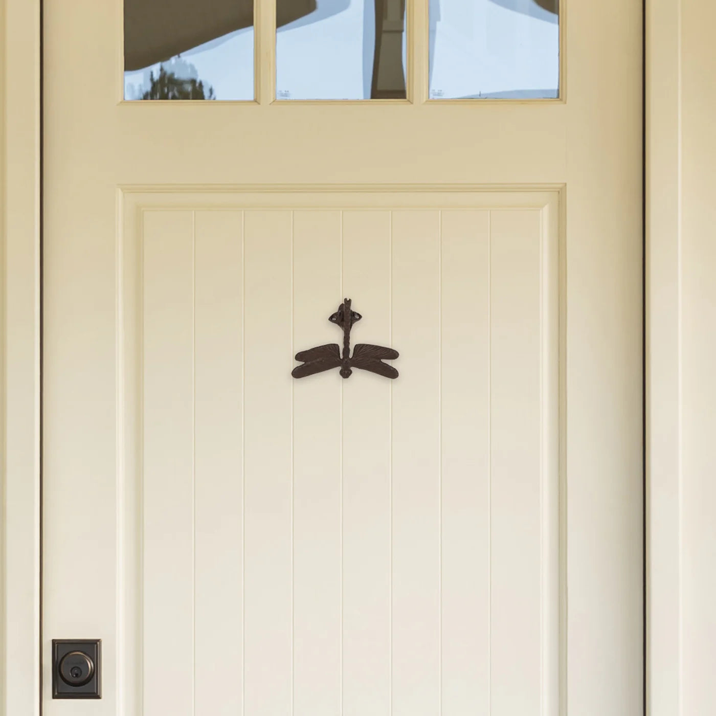 DRAGONFLY CAST IRON DOOR KNOCKER