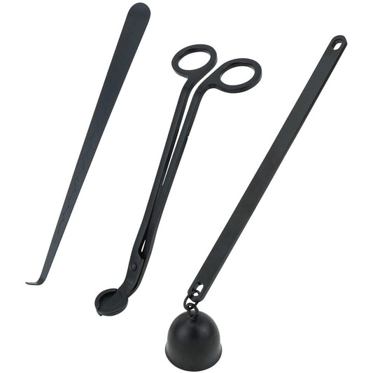 Oiqwuas Candle Gift Set with Candle Snuffer, Cutter, Wick Trimmers for Replacement Wicks