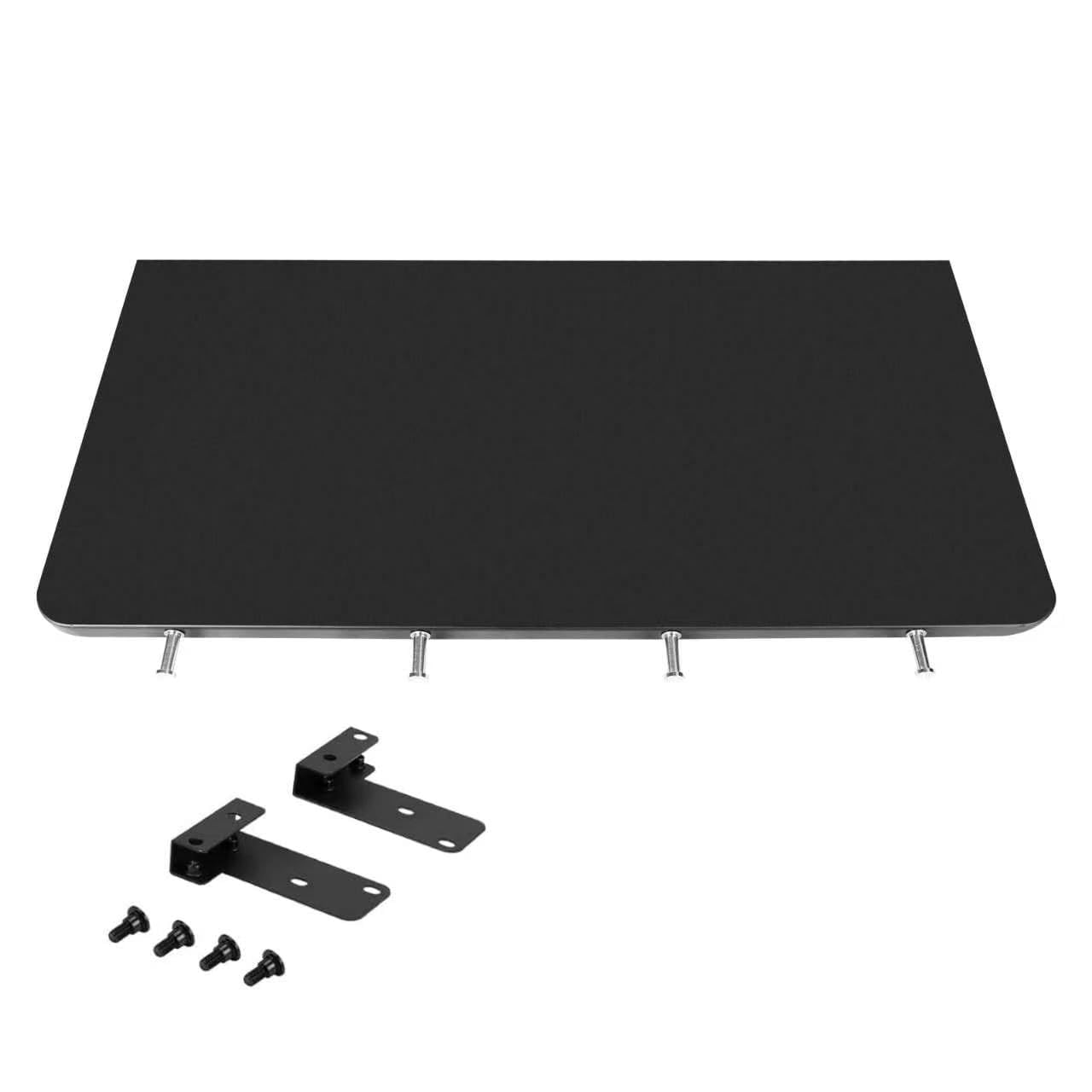KEESHA BAC362 Folding Front Shelf for Traeger Pro 22, Pro 575, Ironwood 650, Century 22, Mesa 22, Eastwood 22 Pellet Grills, Heavy-Duty Grill Accessories Replacement for Food Prep and Storage, 25 x 12