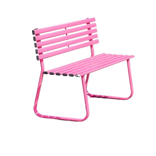 WOAITIANTIAN Outdoor Bench, Outdoor Bench Park Chair Double Patio Leisure Seating Patio Bench(Pink,Medium)