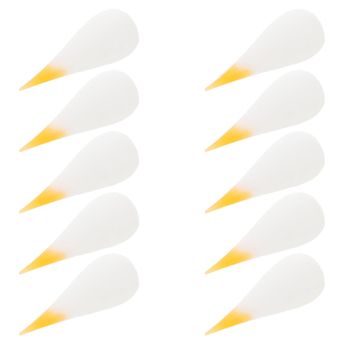 10pcs Silicone Flame Tip Candle Shade White Flameless LED Replacement