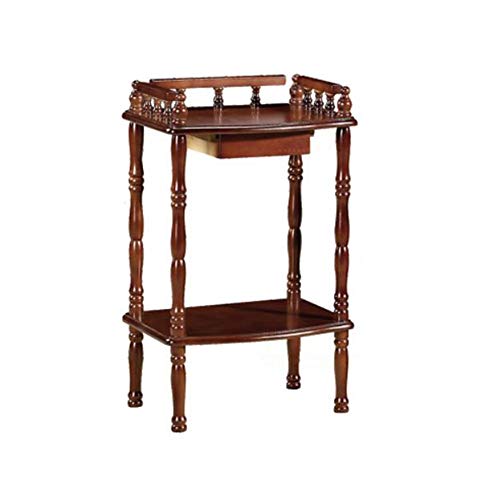 uhyOHF Telephone Table, American Solid Wood Telephone Table,Vintage European Plant Stand,Roman Column Table,Storage Side End Table,Sofa Side Table (
