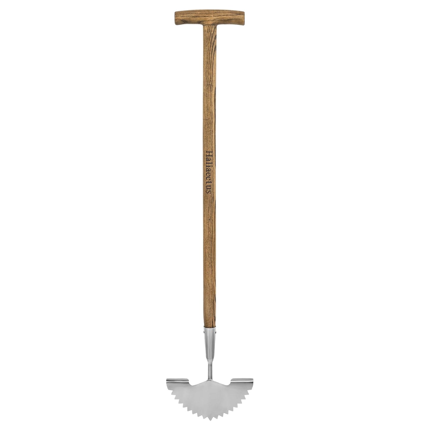 Haliaeetus Manual Edger, 39.3'' Garden Edger with Serrated Edge for Easily Hacking Through Dirt and Weed, Hand Edger with T-Grip Offer Comfort and Control, Stainless Steel Lawn Edger Tool for Sidewalk