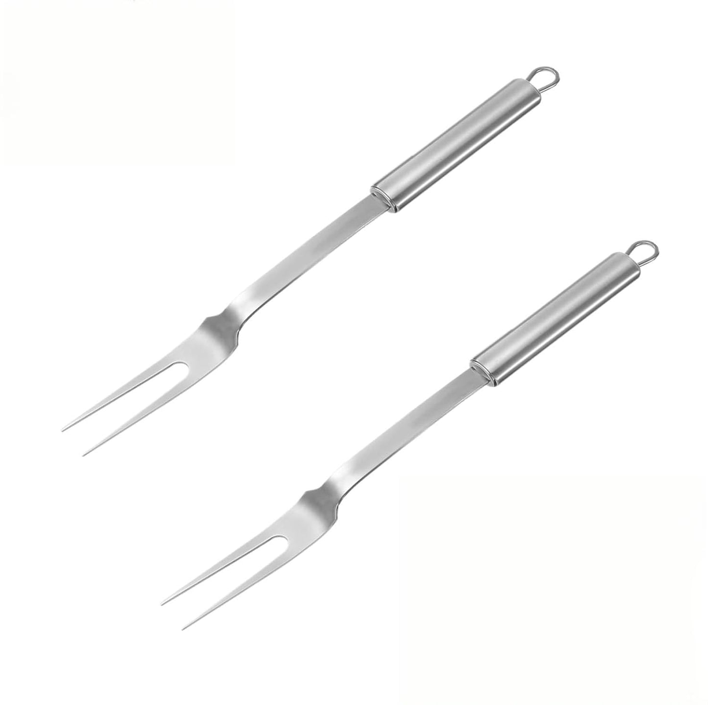 Stainless Steel Meat Forks, Two Pronged BBQ Grilling Forks for Cooking, 13 Inch, 2 Pack