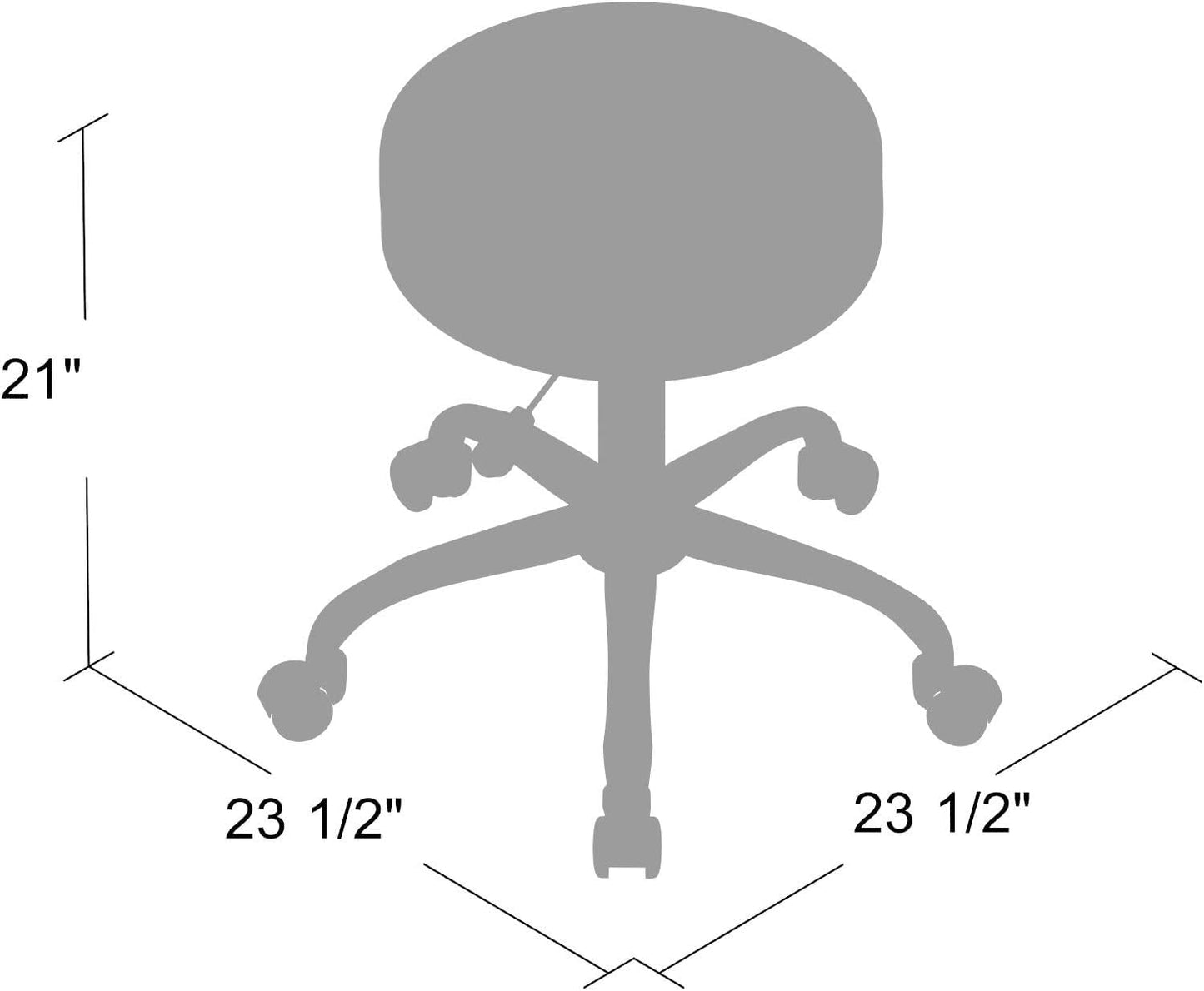 Boss Office Products Be Well Medical Spa Stool in Beige, 250 (B240-BG)