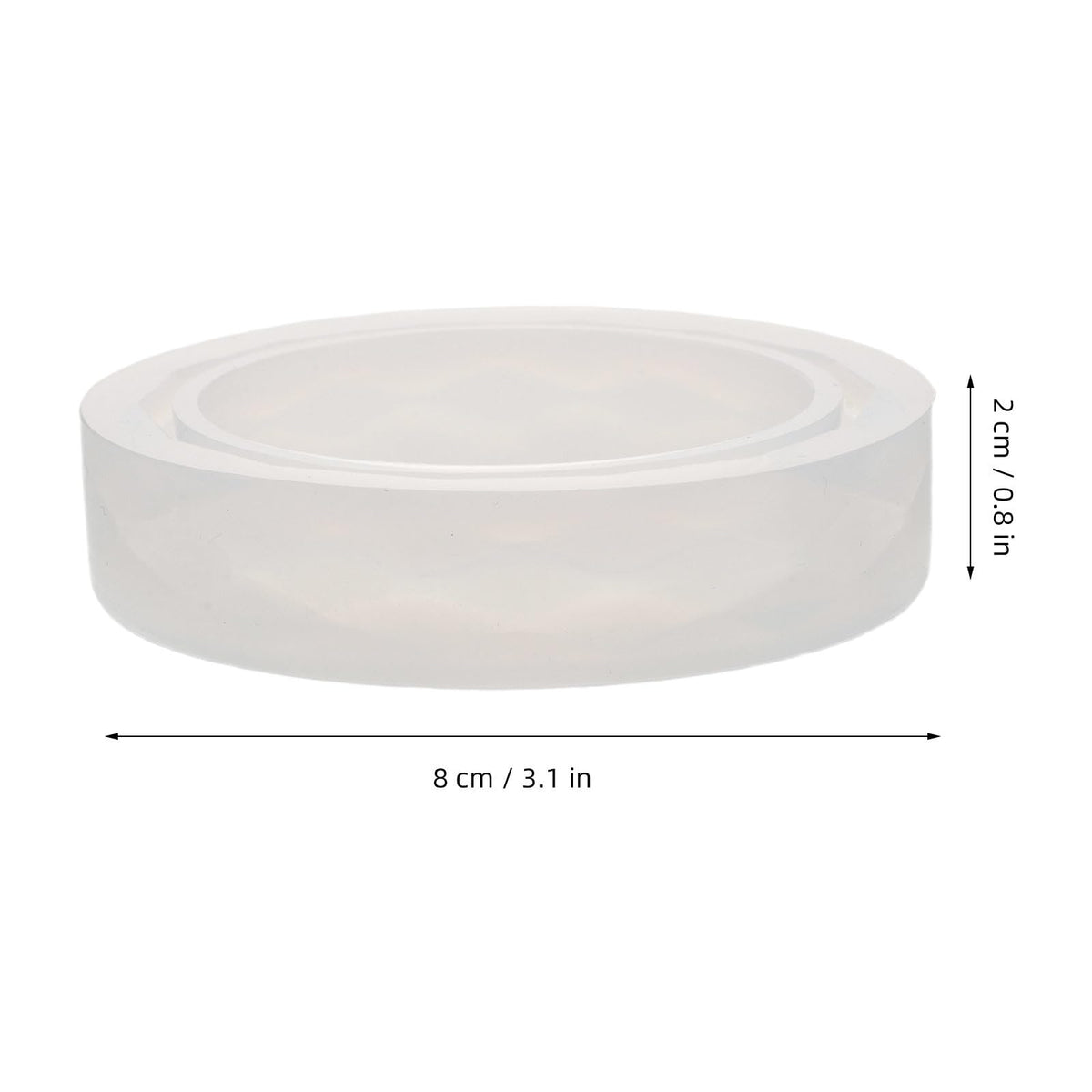UKCOCO 4pcs Light Bulb Diffuser Ring 62mm, White Aroma Lamp Silicone Ring