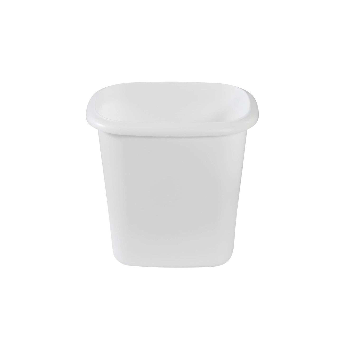 Rubbermaid Vanity Trash Can/Wastebasket 1.5-Gallons/6-Quarts White for Under Counter/Kitchen/Office/Bedroom/Bathroom