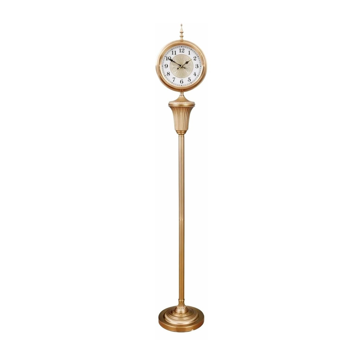 YXIANG56Q Freestanding Clock Metal Floor Standing Clock European Style
