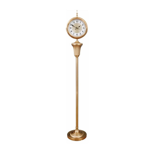 YXIANG56Q Freestanding Clock Metal Floor Standing Clock European Style