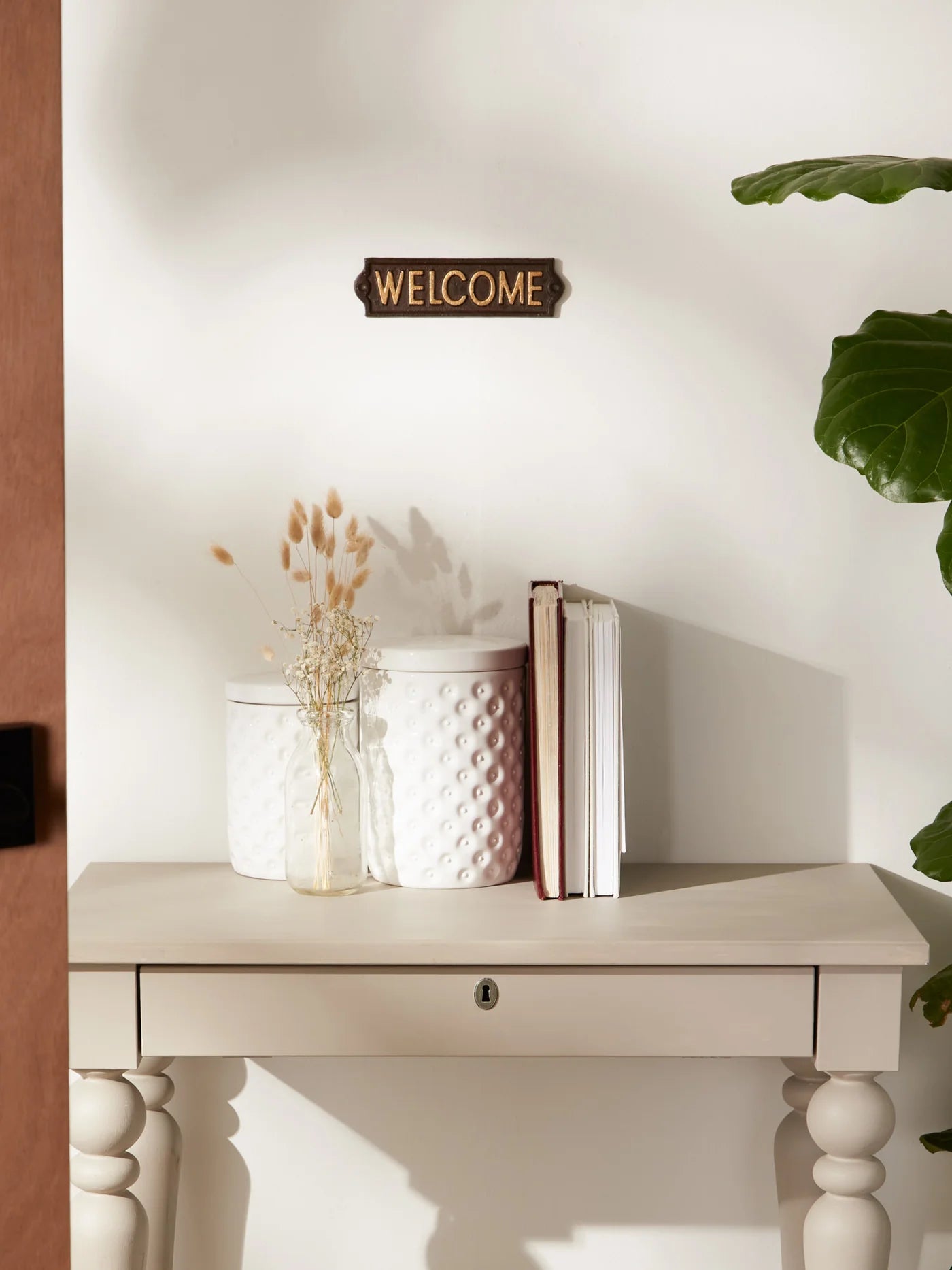 WELCOME CAST IRON SIGN