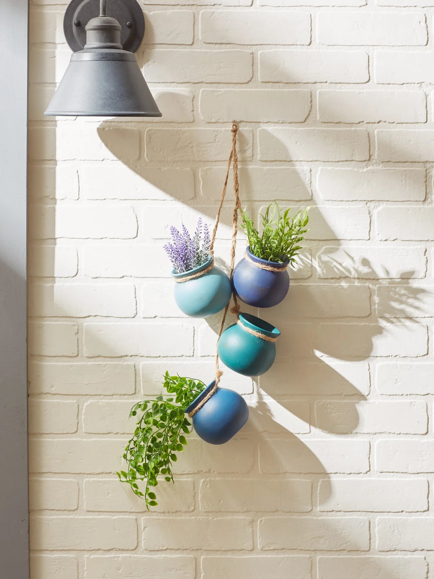 BLUE TONES DANGLING MINI POTS