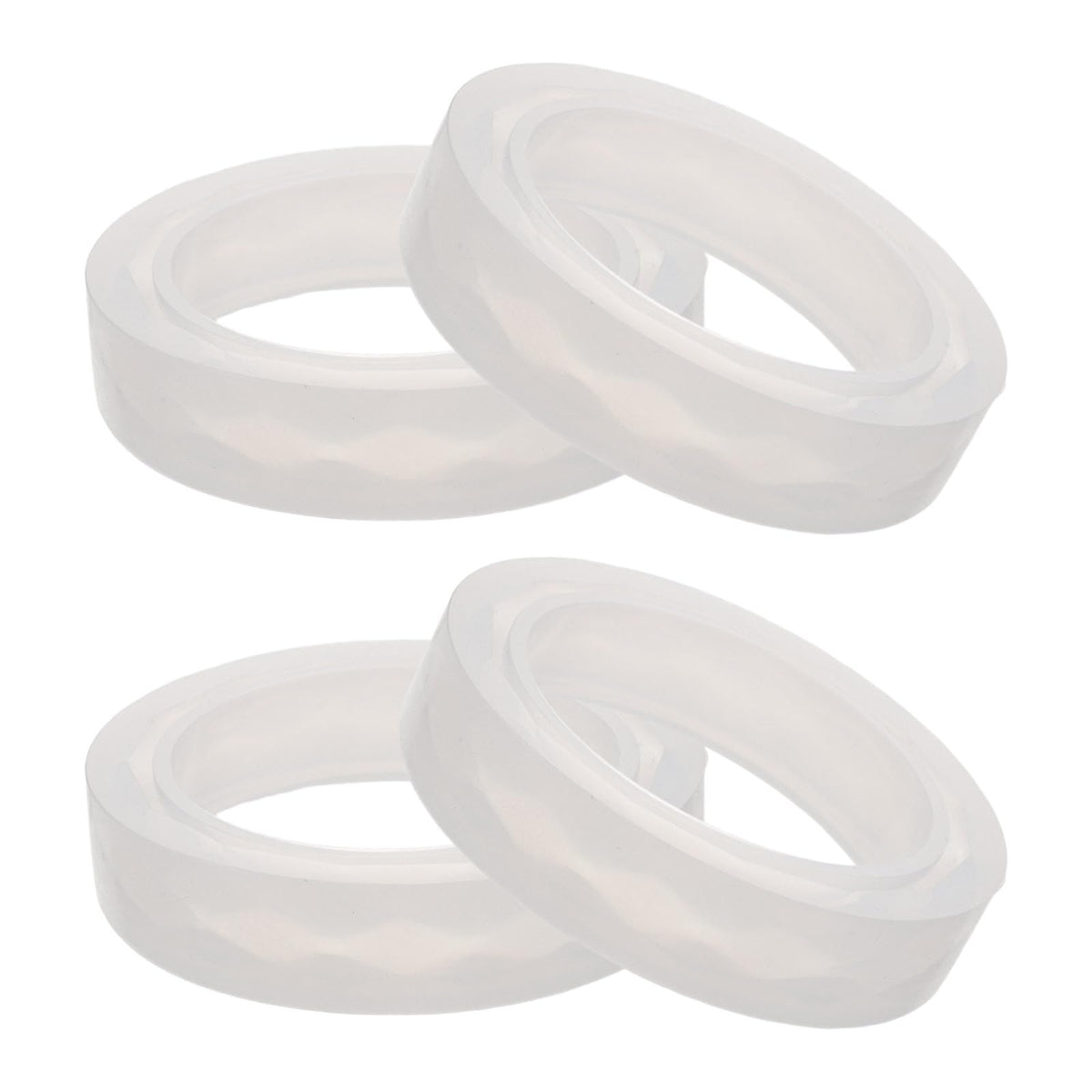 4 Pack White Silicone Bulb Aroma Diffuser Rings for Lamps