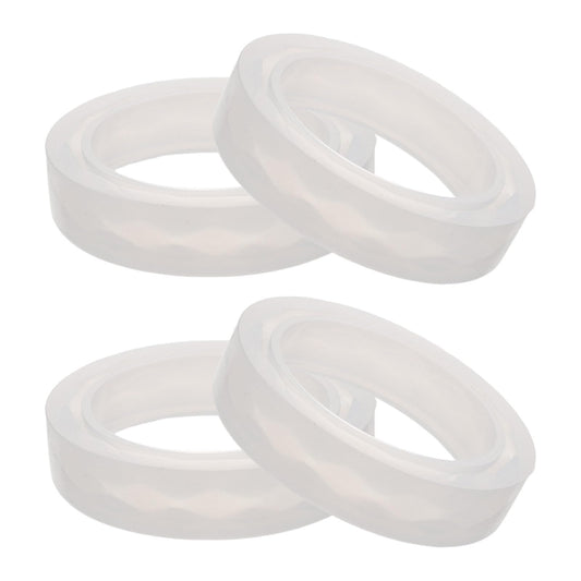 4 Pack White Silicone Bulb Aroma Diffuser Rings for Lamps