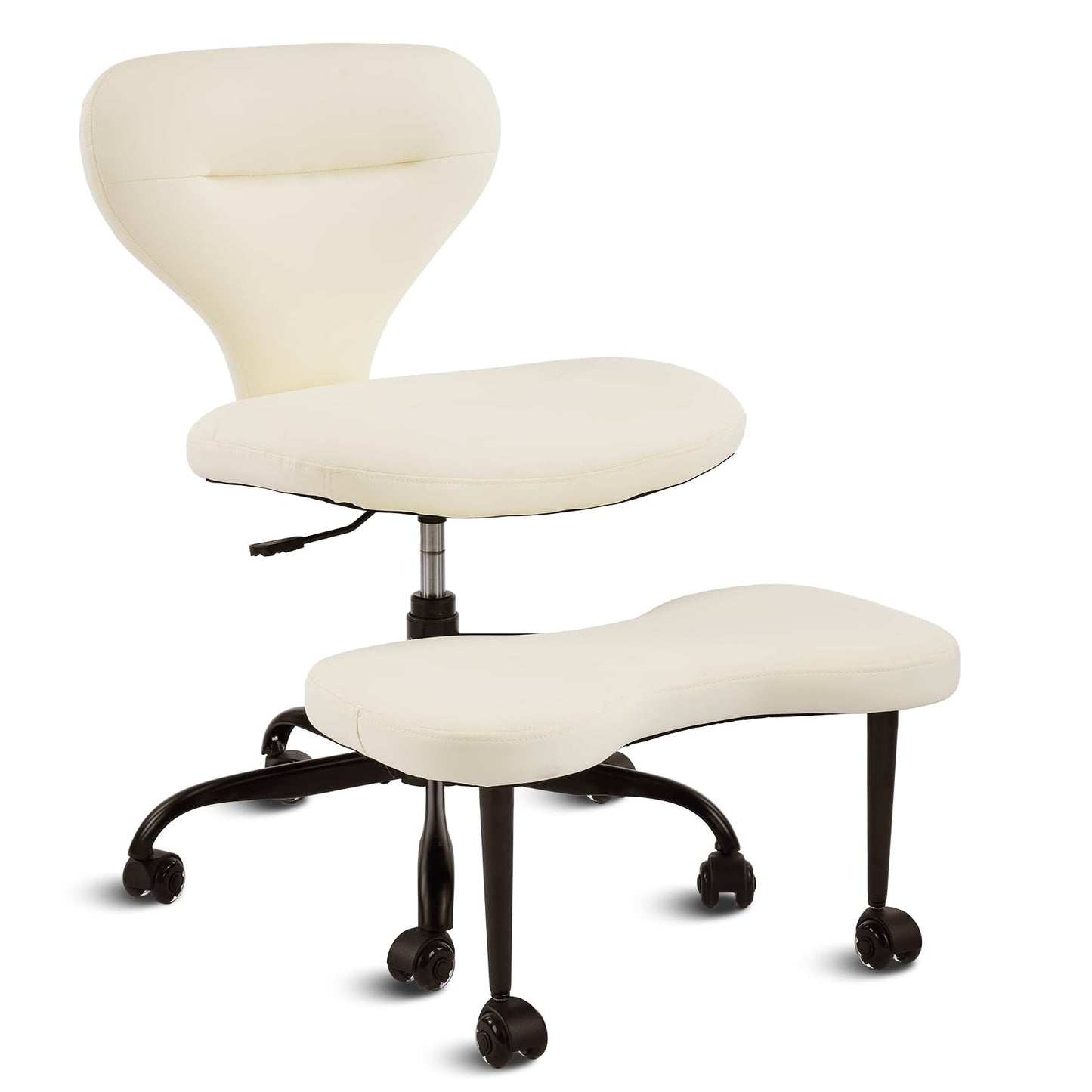 YFO Ergonomic Cross Legged Office Chair, Home Office Desk Chair