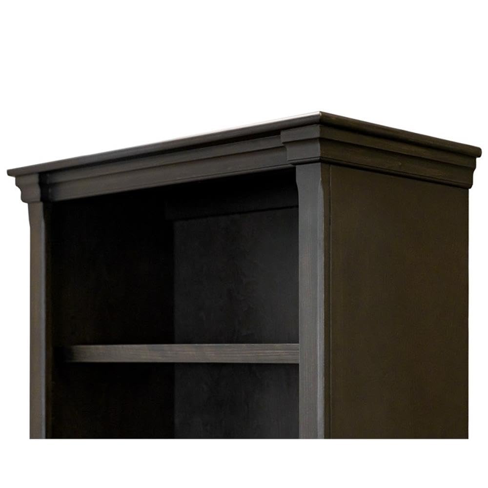 Pemberly Row Set of 3 Fully Assembled Executive Desk & Filing Cabinet & Bookcase