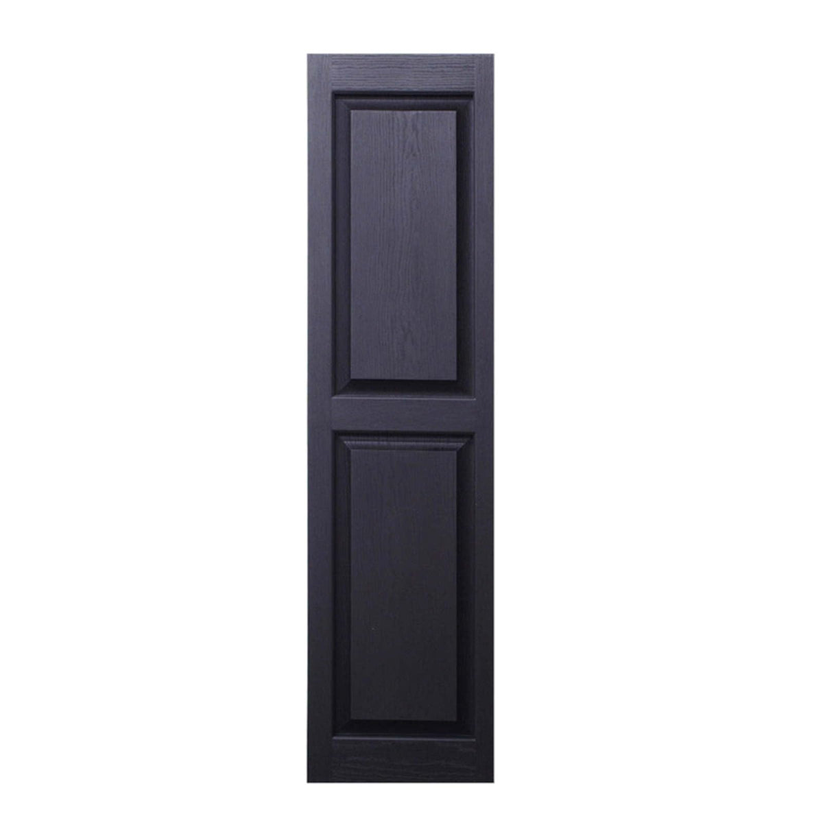 Polaris Homeside Raised Panel Vinyl Shutters (1 Pair) 14-1/2in. x 55in. - 050 Black