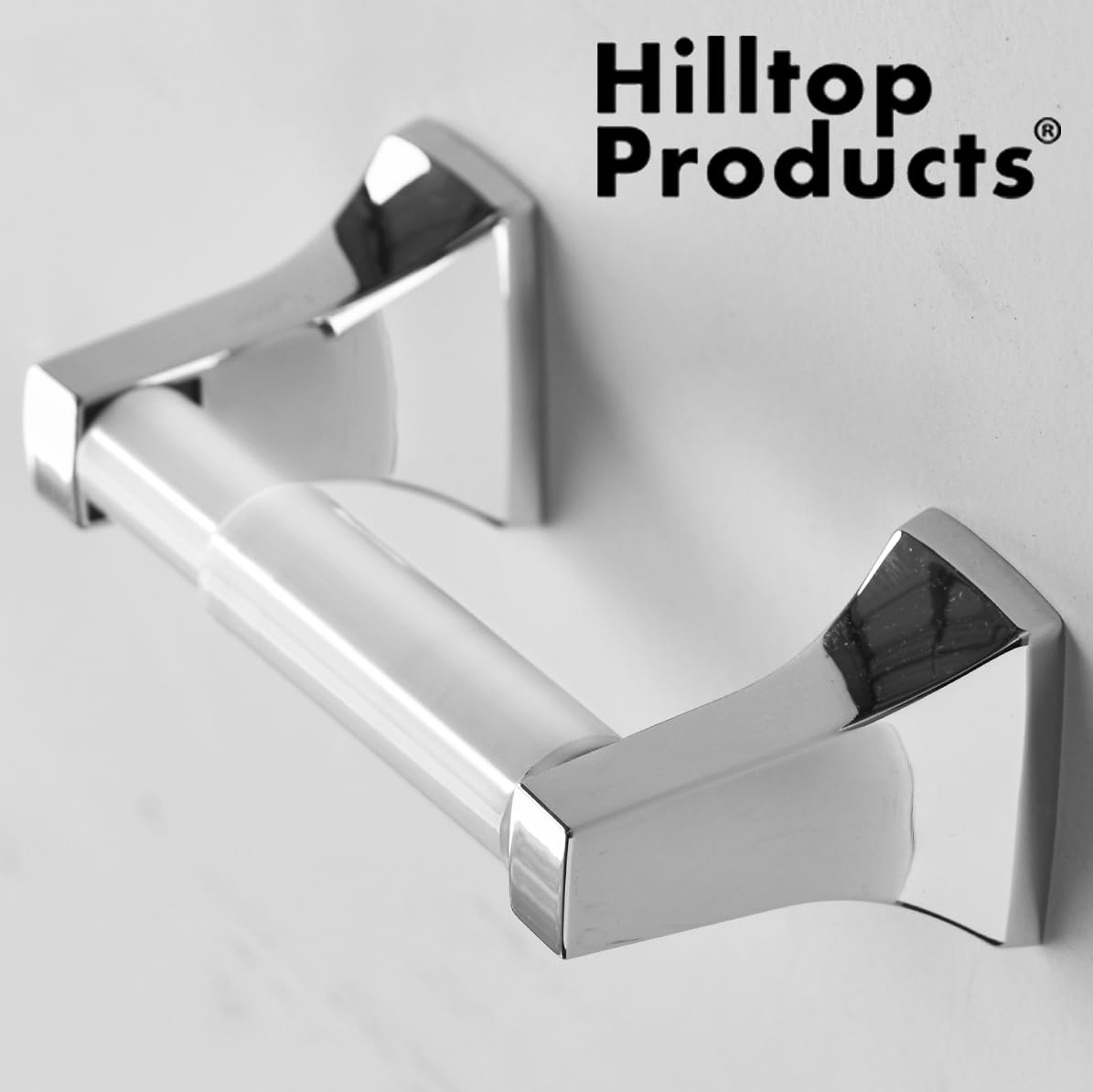 2 Pack - White Toilet Paper Holder Spring Loaded Roller Replacement Rod