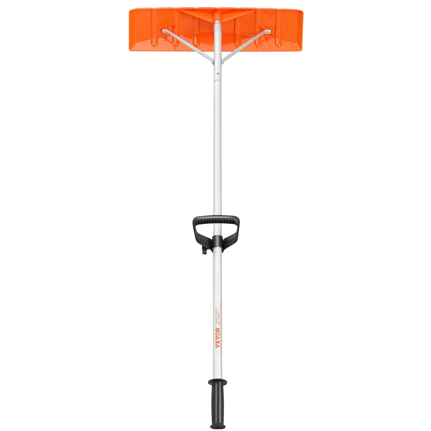 VEVOR Snow Roof Rake, 21ft Reach Aluminium Handle, 25" Plastic Blade Snow Removal Tool, Superior Roof Shovel with Anti-Slip Handle Grip, Easy to Setup & Use for House Roof, Wet Leaves, Car Snow