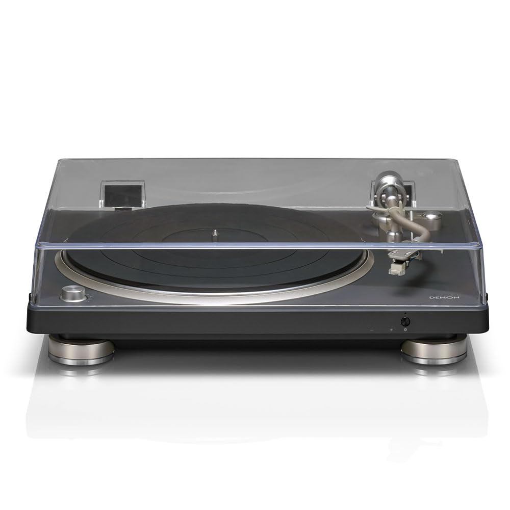 Denon DP-500BT Hi-Fi Bluetooth Turntable, Semi-Automatic Operation, Black