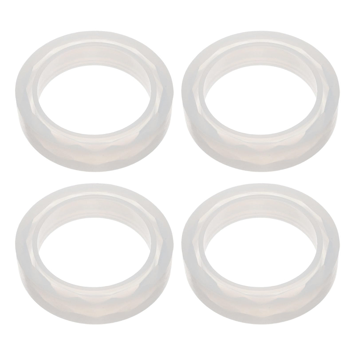 UKCOCO 4pcs Light Bulb Diffuser Ring 62mm, White Aroma Lamp Silicone Ring