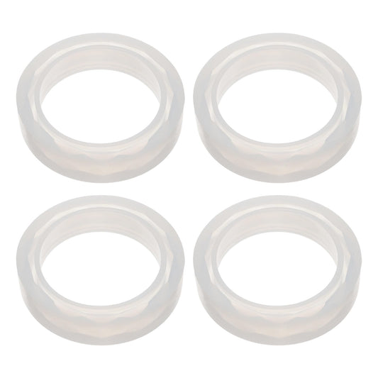 UKCOCO 4pcs Light Bulb Diffuser Ring 62mm, White Aroma Lamp Silicone Ring
