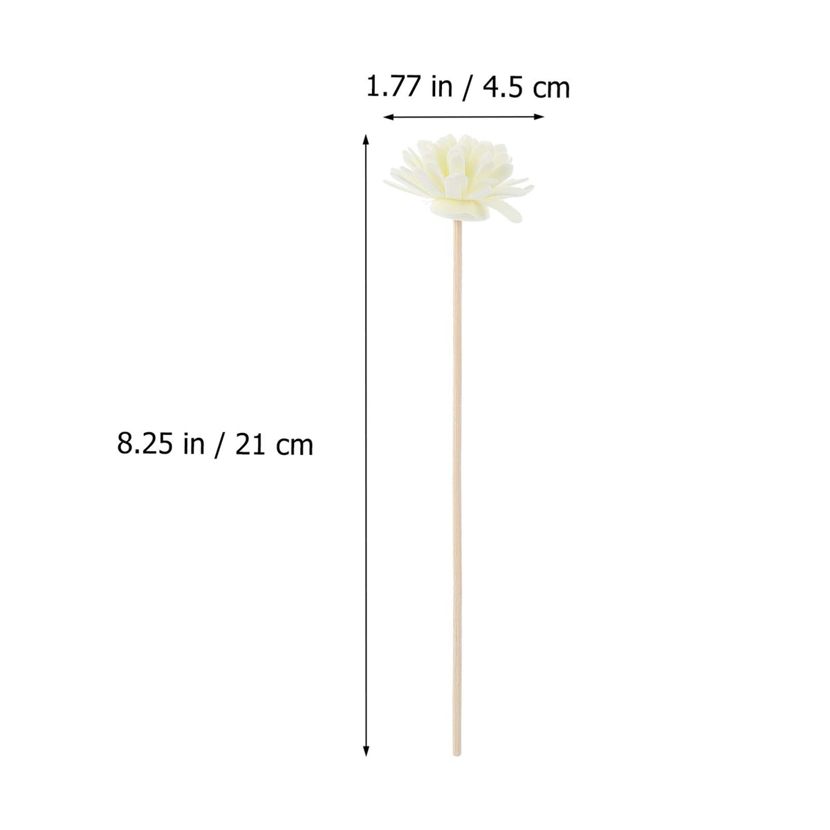 EXCEART Reed Diffuser Sticks 30pcs Diffuser Sticks Artificial Flower Rattan Reed Essential Oil for Office Home Decor Strips