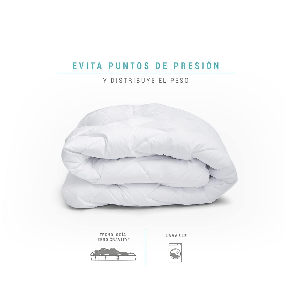 Sognare Nuo Mattress Topper Twin Size Softy Touch Technology Soft Touch, Washable Hypoallergenic, 100 Nights Guarantee.