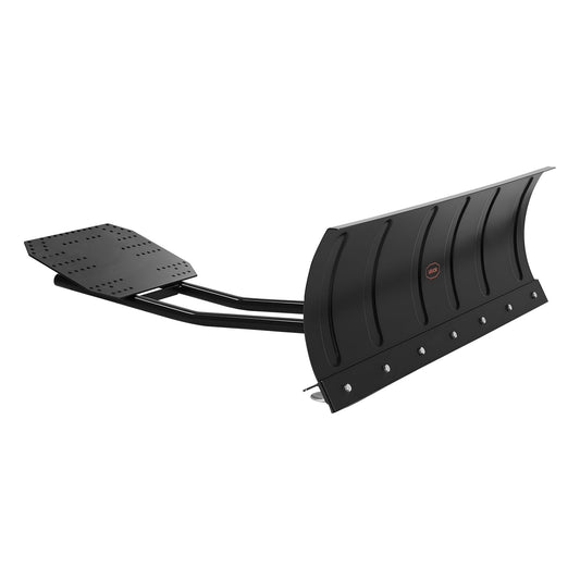 VEVOR Snow Plow Kit, 48in Universal Snow Plow Attachment, Height & Left-Right Adjustable, Quick to Detach, Steel ATV Scrape Blade, 3 Mount Options, Efficient Snows Clearing, for Most ATVs & UTVs