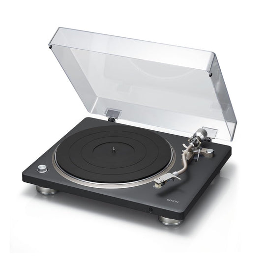 Denon DP-500BT Hi-Fi Bluetooth Turntable, Semi-Automatic Operation, Black