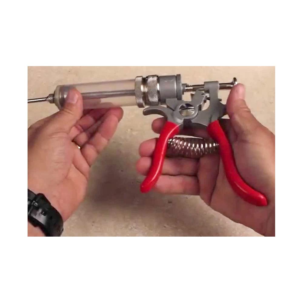 SpitJack Magnum BBQ Marinade Meat Injector, Made in USA, 4 Needles, MJ106