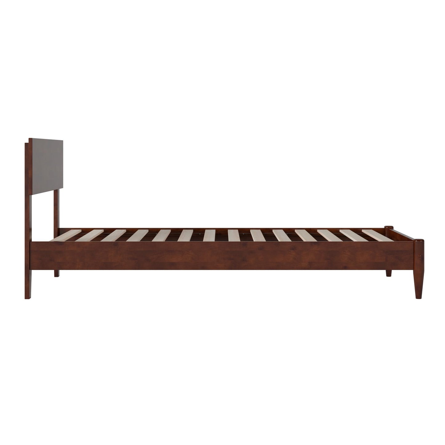 AFI, Aria Twin XL Solid Wood Modern Low Profile Platform Bed, Walnut