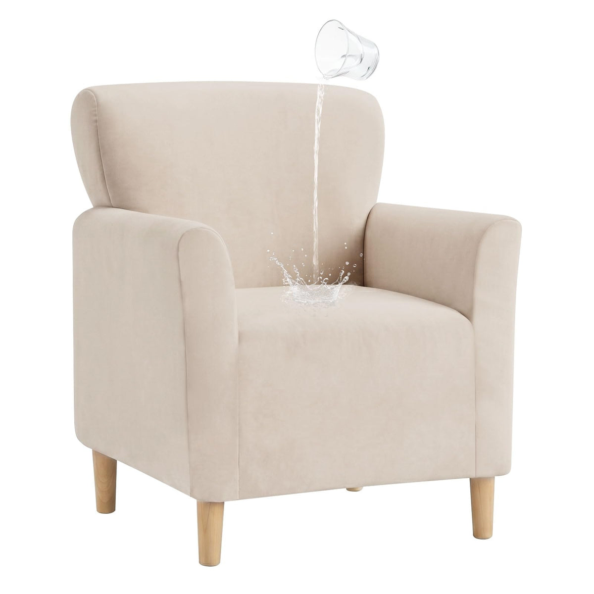 NICEEC Stretch Accent Chair Cover Armchair Water Repellent Arm Chair Covers