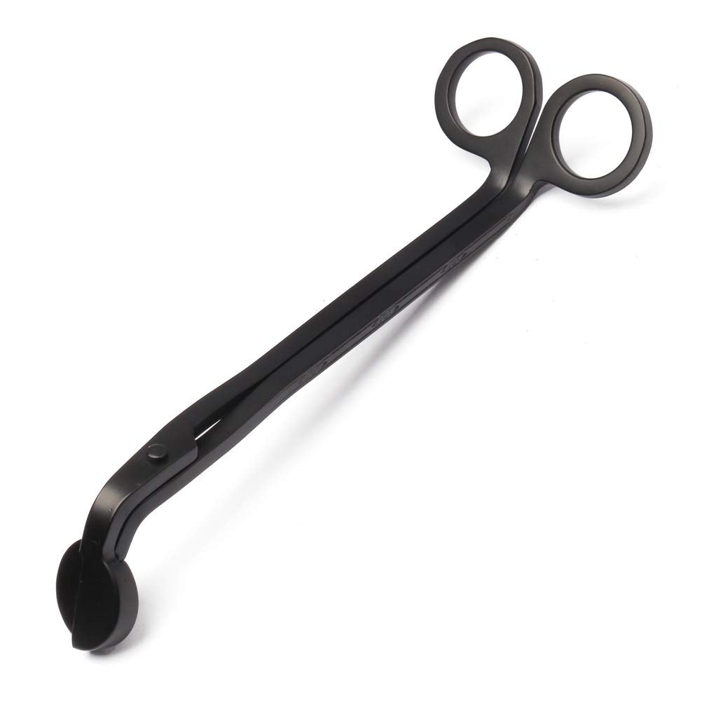 SUMAJUCandle Wick Trimmer and Dipper Set, Stainless Steel, Black