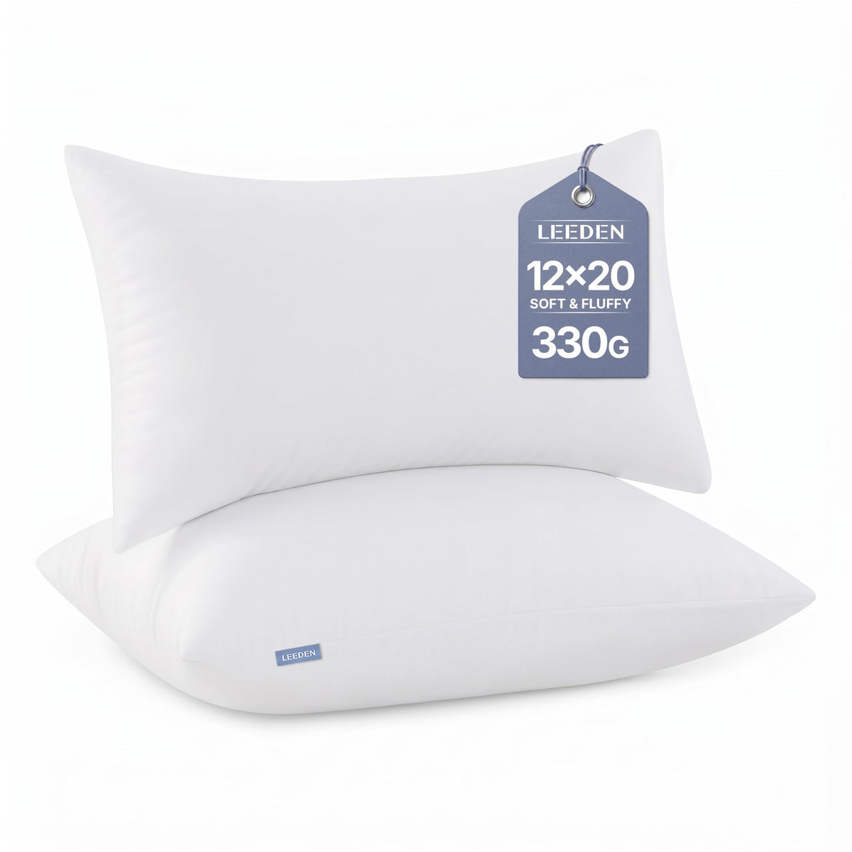 Leeden 12x20 Throw Pillow Inserts Set of 2, Lumbar Pillow Inserts for Couch