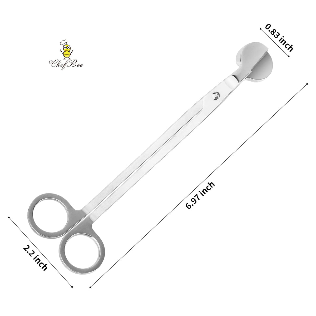 CHEFBEE Stainless Steel Candle Wick Trimmer