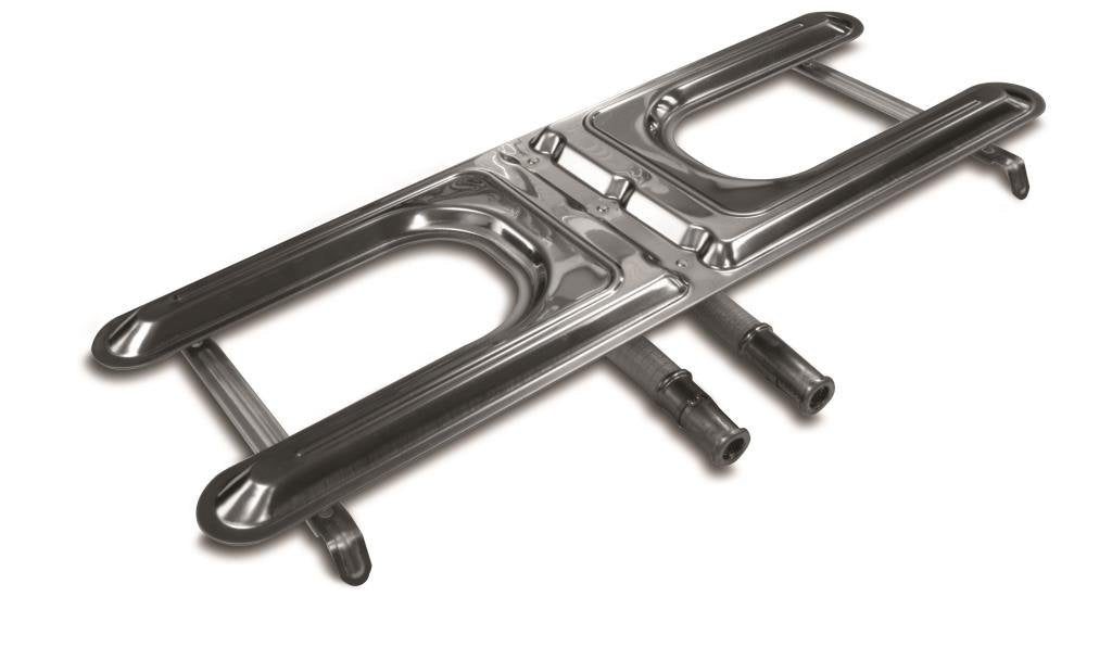 GrillPro 23513 19-Inch Universal Fit Grill H Burner, Silver