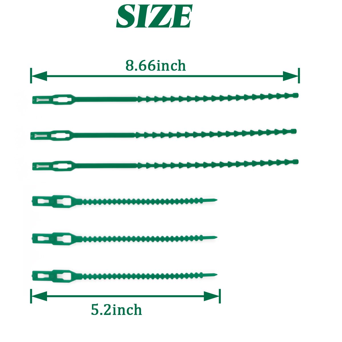 GXXMEI 200PCS Adjustable Plant Ties - Flexible Green Multi-Function Sturdy Garden Twist Tie for Plant Support, Tree, Shrub - PT-200