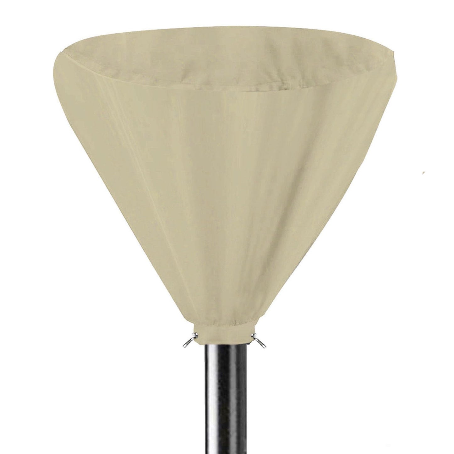 IDOXE Patio Heater Cover Waterproof with Zipper, Standup Classic Terrace Outdoor Round Heater Covers (Beige) (Top Cover Only)