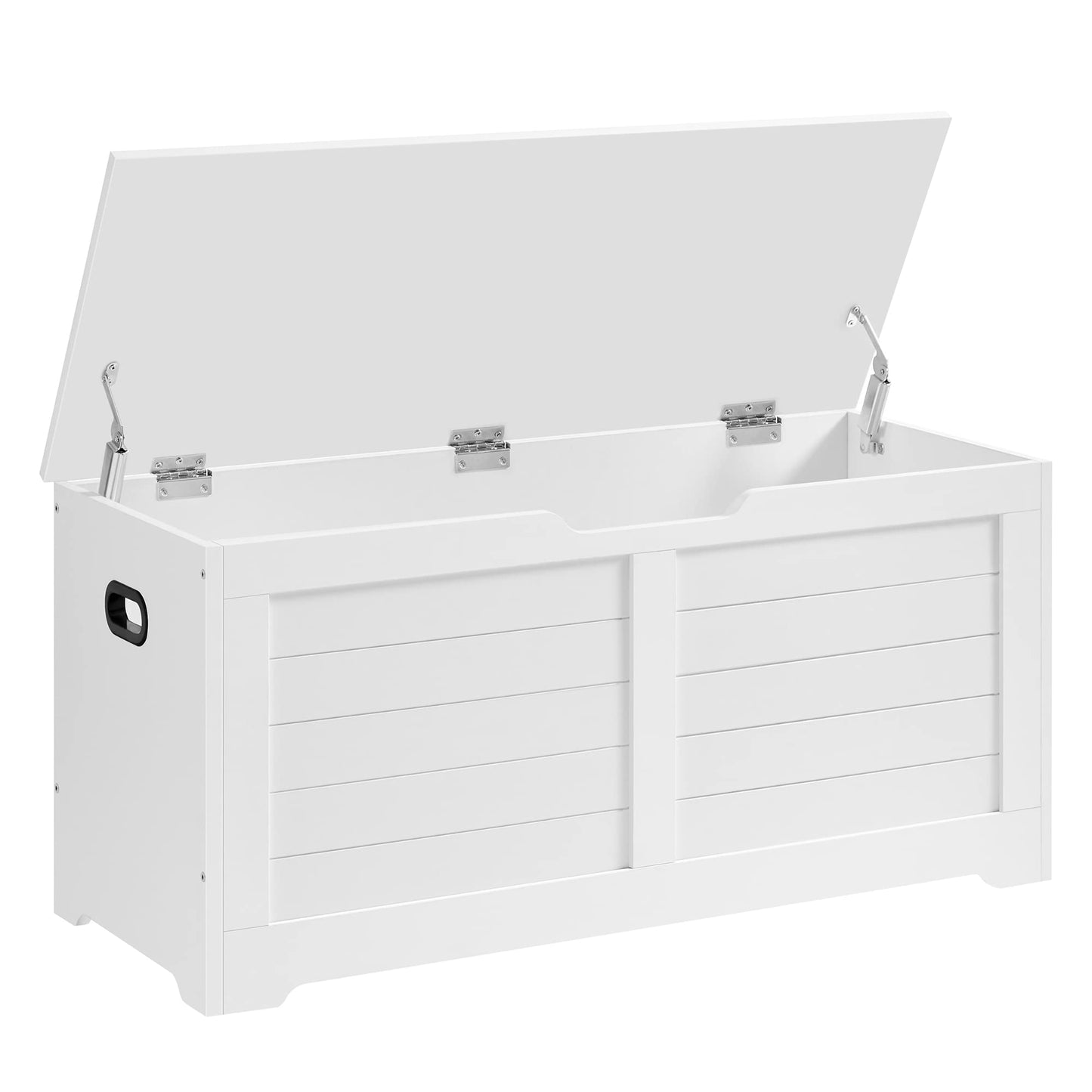 VASAGLE Storage Chest, 39.4 Inches Width Bench with 2 Safety Hinges