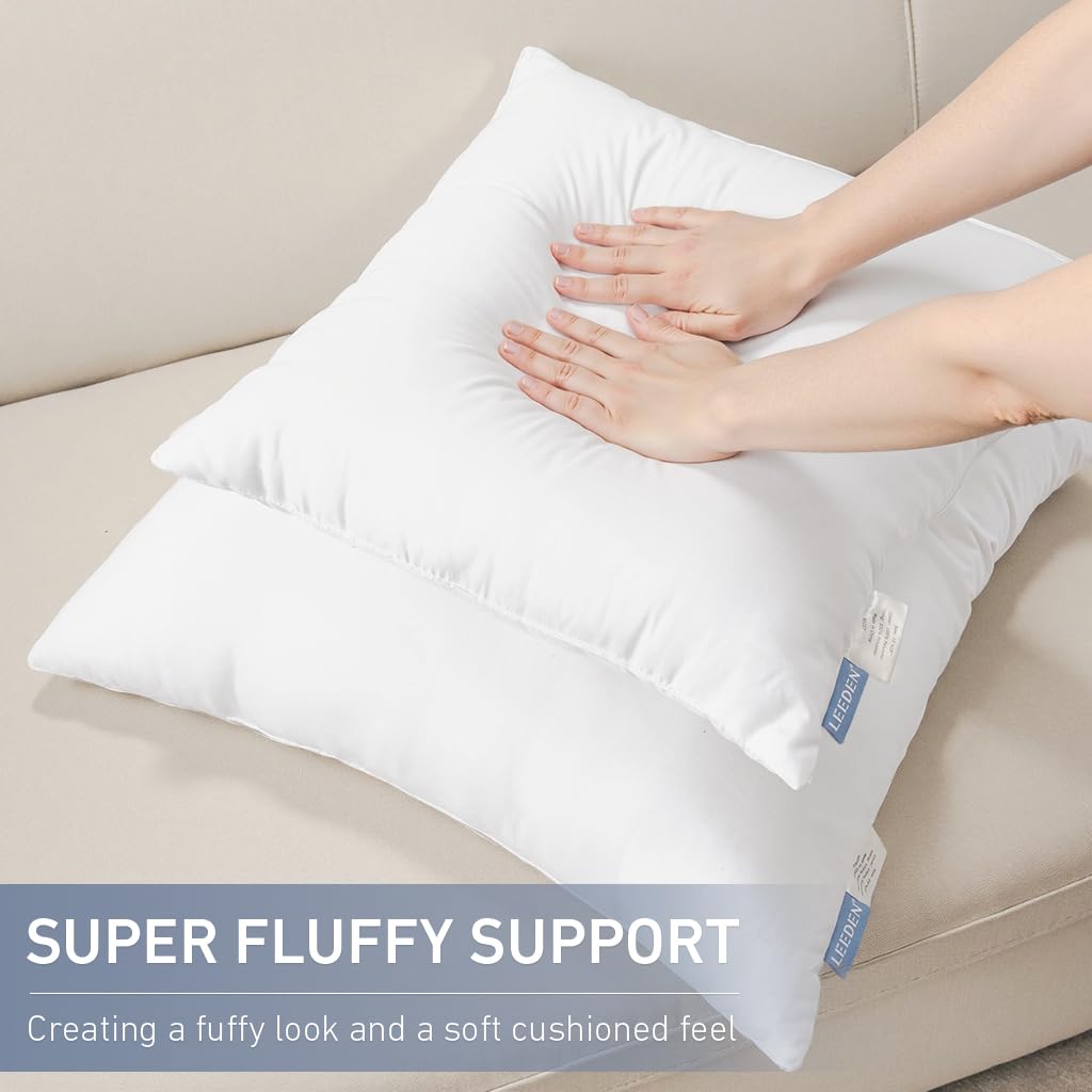 Leeden 12x20 Throw Pillow Inserts Set of 2, Lumbar Pillow Inserts for Couch