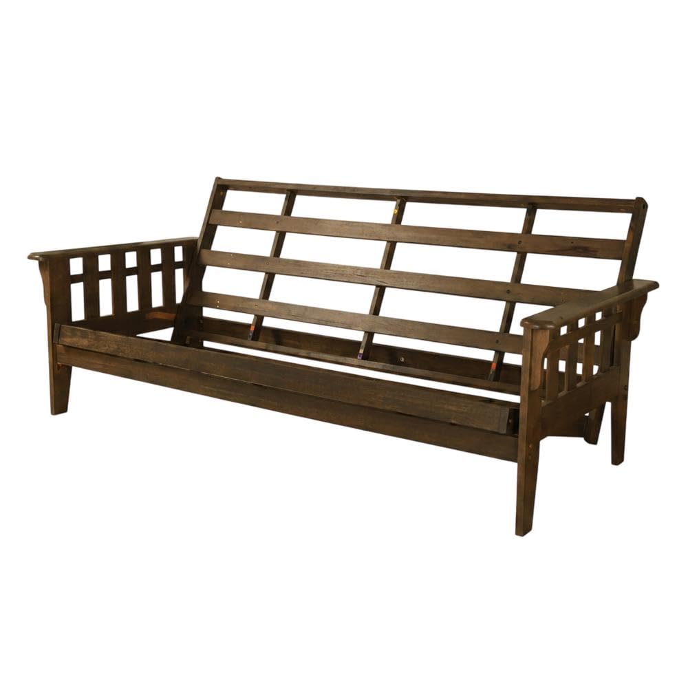 Kodiak Furniture Tucson Full Size Futon Frame, Rustic Walnut