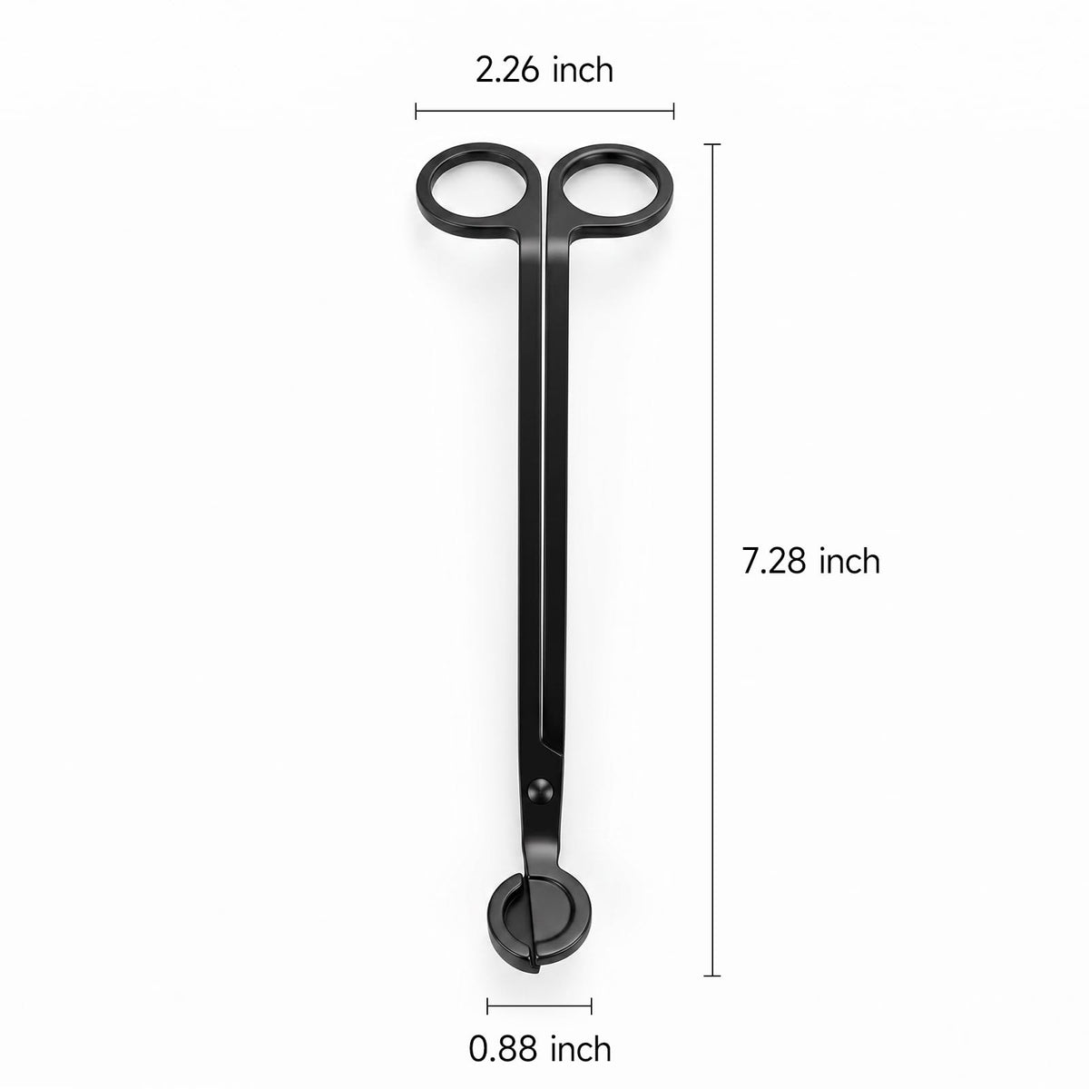 CHEFBEE Black Stainless Steel Candle Wick Trimmer