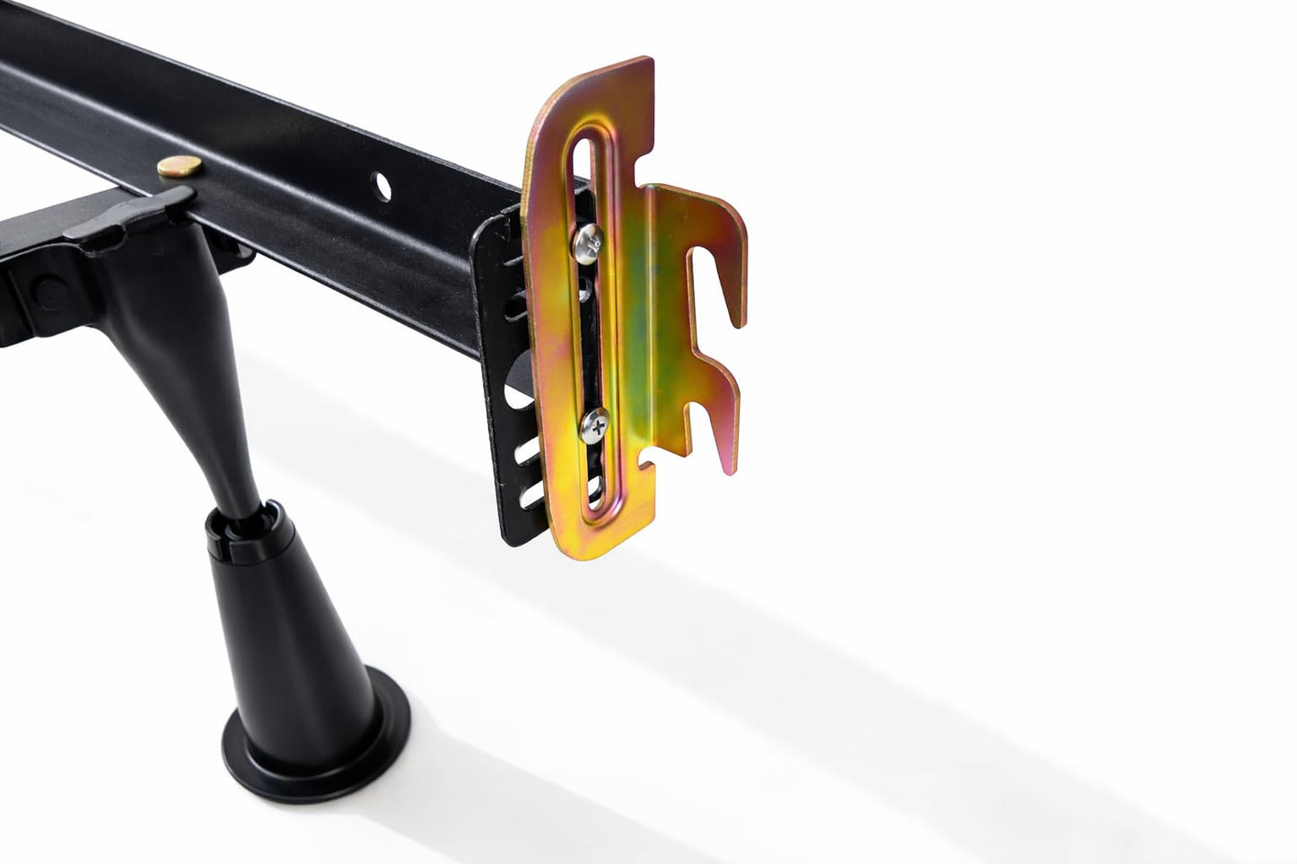 Tech Team #00744 Head and Foot Board Hook Set, Attach a Headboard and Footboard to a Metal Bed Frame, Set of 4, Hardware Included