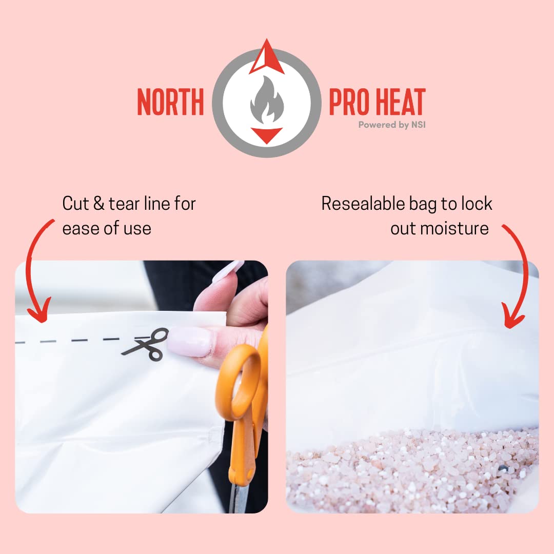 Northern Salt Heat Negative 30 Degree Melter Calcium Chloride Blend 25 lb Resealable Ice Melt Bag Fast Acting Deicer Ice Melt for Driveways, Sidewalks, Parking Lots