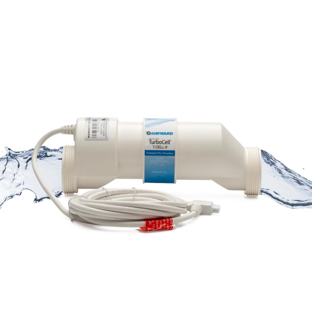 Hayward Salt Cell for Pool Chlorinator TurboCell W3T-Cell-9 replacment for T-Cell-9, Salt Chlorine Generator for In-Ground Pools up to 25,000 Gallons