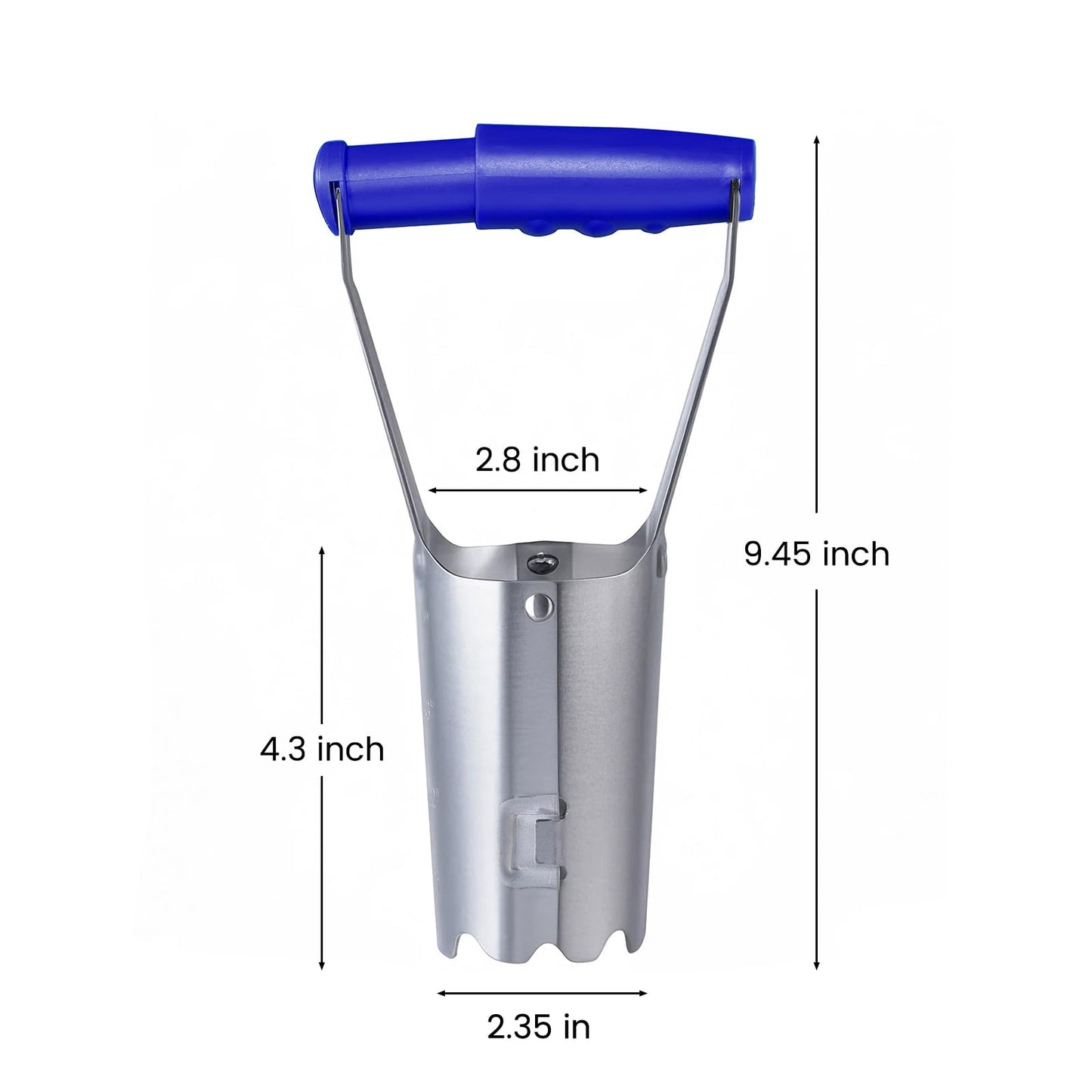 XVBITOR Bulb Planter Tool, Bulb Planter with Depth Markers and Bend Free for Planting Bulbs and Digging, Designed Automatic Soil Releasing Seed for Tulips, Dahlias, Daffodils