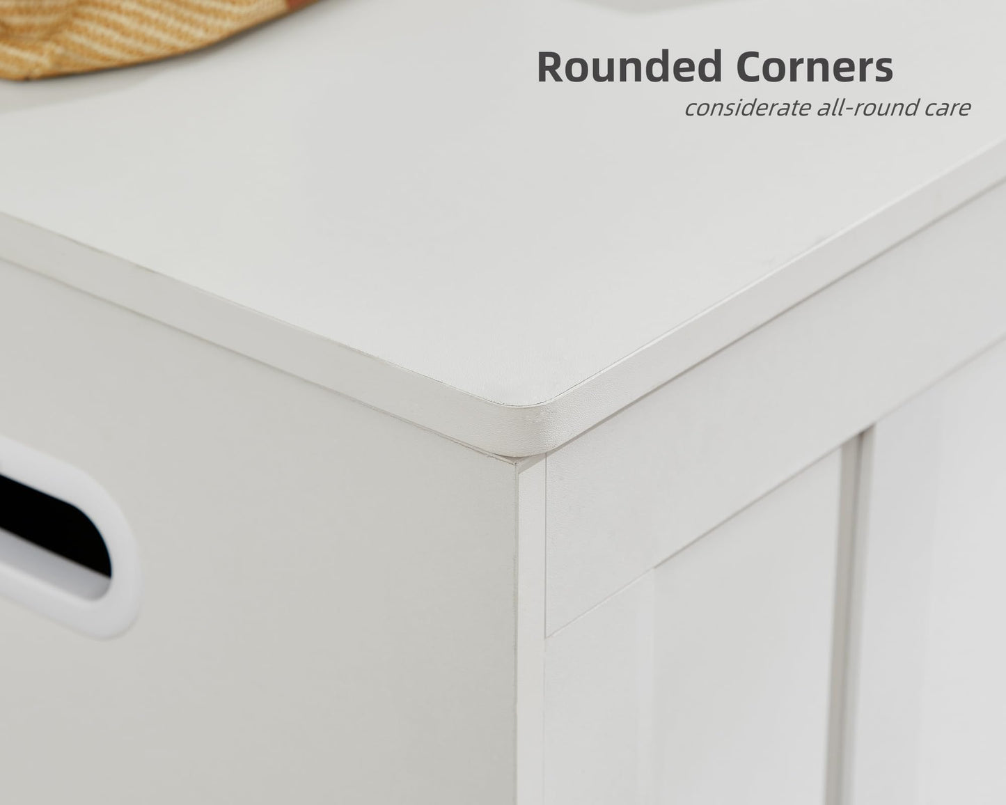 VANKILEY 51.2" Storage Chest Extra Large,Wooden Storage Bench,White